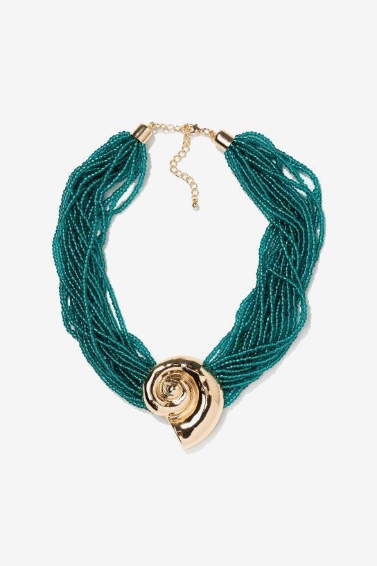 COLLAR CUENTAS VERDE