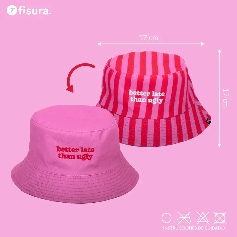 GORRO REVERSIBLE "BETTER LATE..."