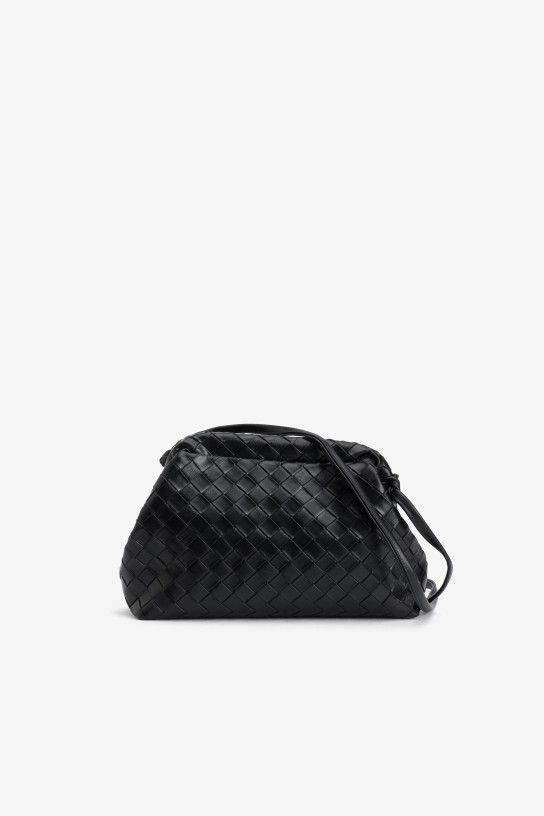 BOLSO TRENZADO NEGRO