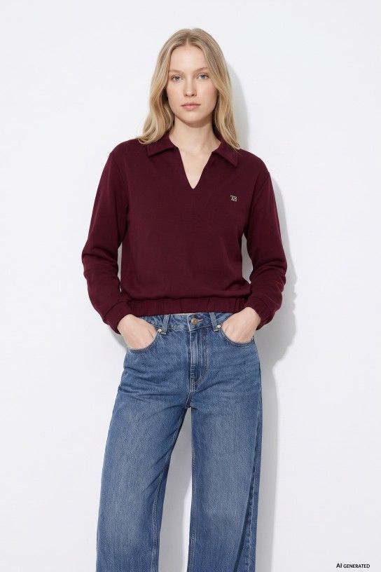 SUDADERA VALENTINA GRANATE