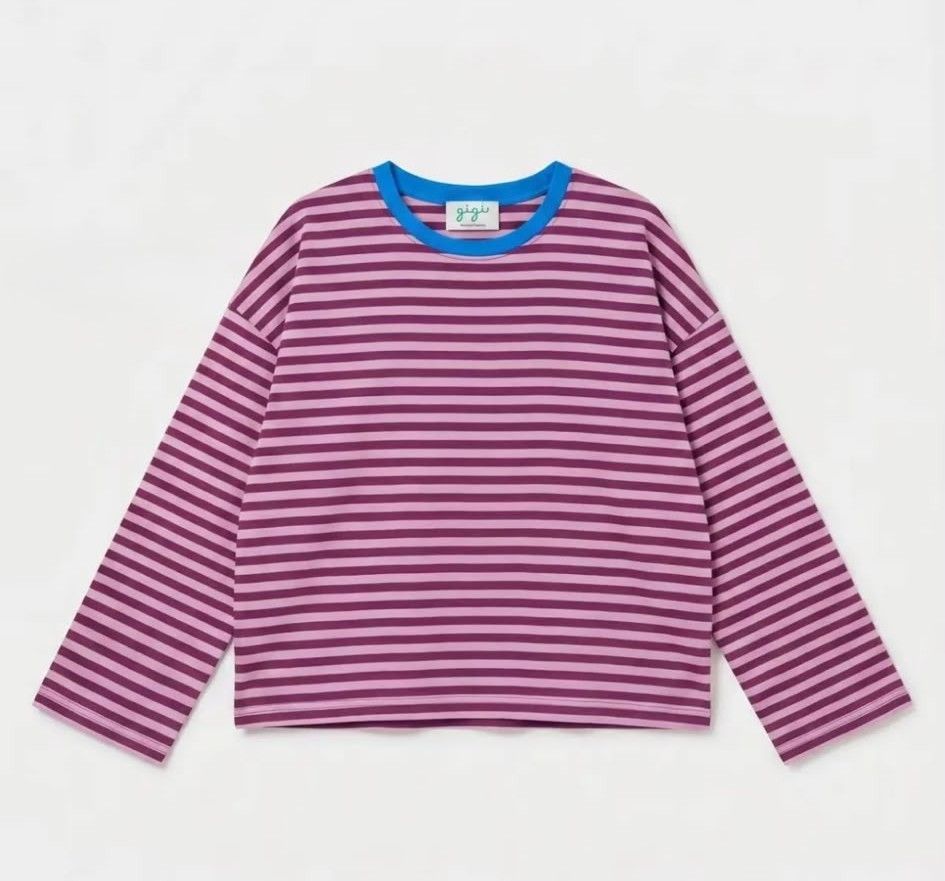 CAMISETA RAYAS ROSA