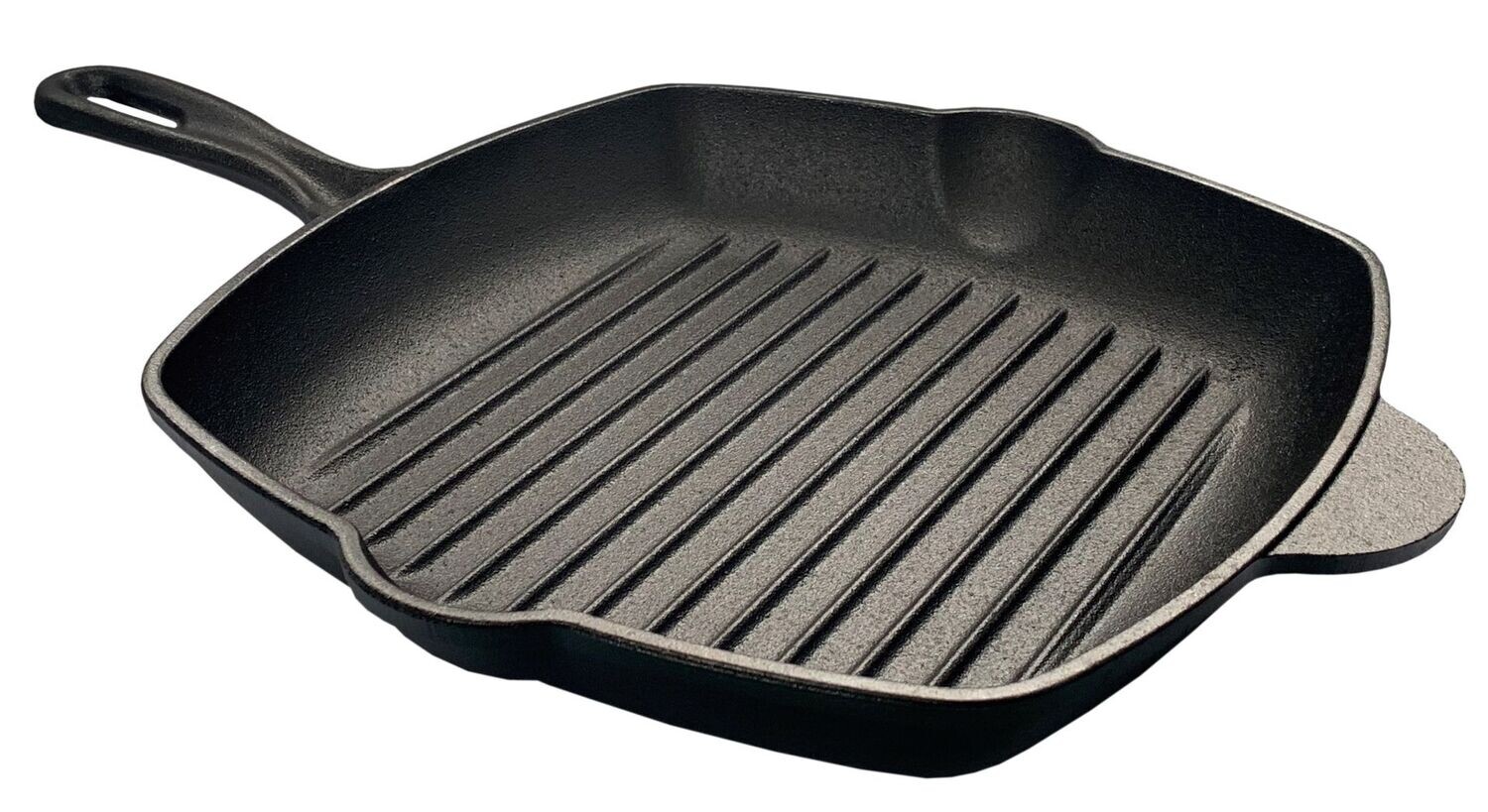 Grillpfanne aus massivem Gusseisen 26x26 cm