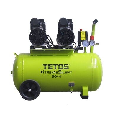 Kompressor TETOS XtremeSilent 50L / 4 Zylinder / 1,5 KW