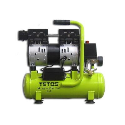 Kompressor TETOS XtremeSilent 6L / 2 Zylinder / 0,75 KW