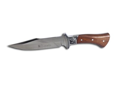 Jagdmesser / Outdoormesser mit Rosenholz-Griff und Edelstahl Klinge Columbia
