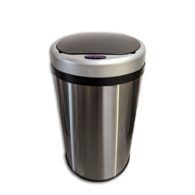 Sensor-Abfalleimer, 30 L, Mülleimer aus Edelstahl, moderner Papierkorb, Hygiene, sauber