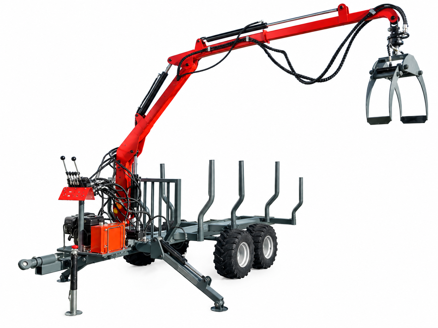 Holzrückewagen mit Forstkran, 4 t