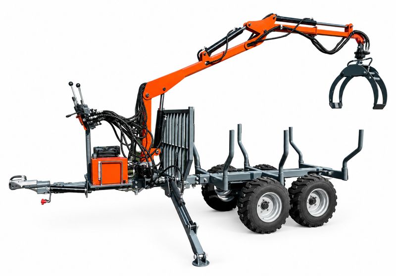 Holzrückewagen mit Forstkran 2 to Holzrückewagen mit Forstkran 2 to