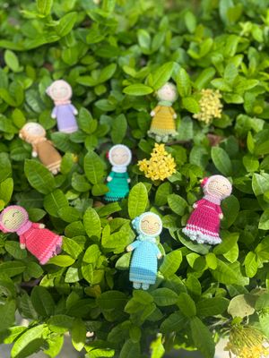 Mini Muslimah Dolls (Crocheted)
