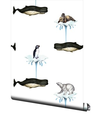 Arctic Blast custom wallpaper roll.