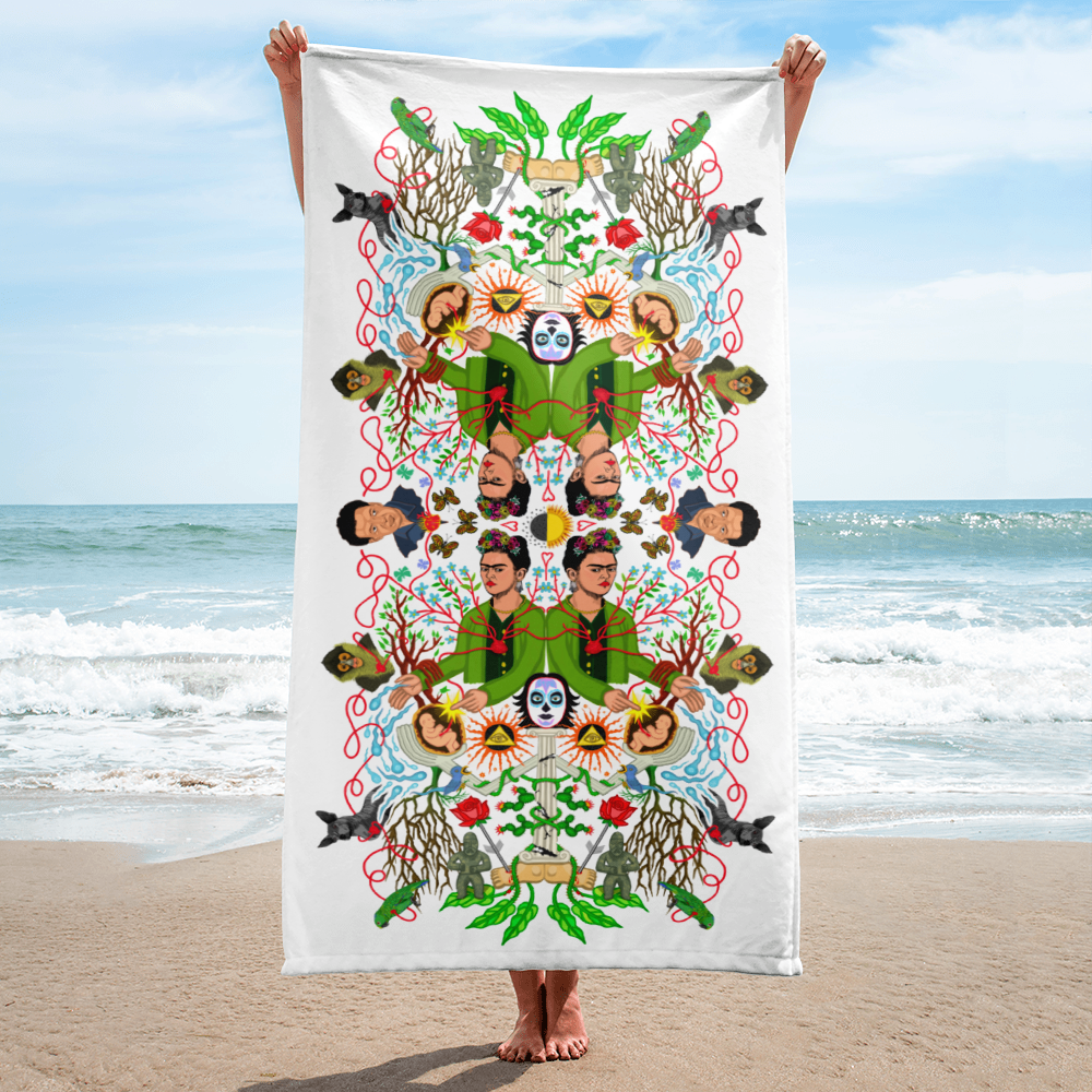 Frida Kahlo Inspired Bath Towel