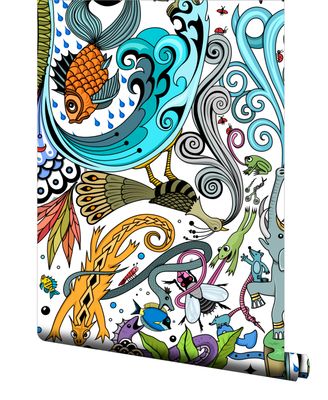 Animalia custom wallpaper roll.