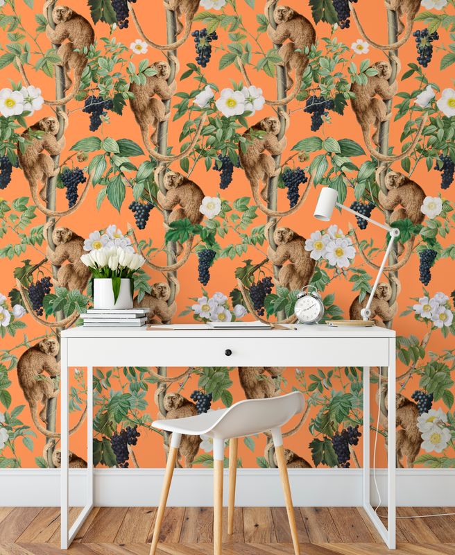 Monkeys on the Move Wallpaper