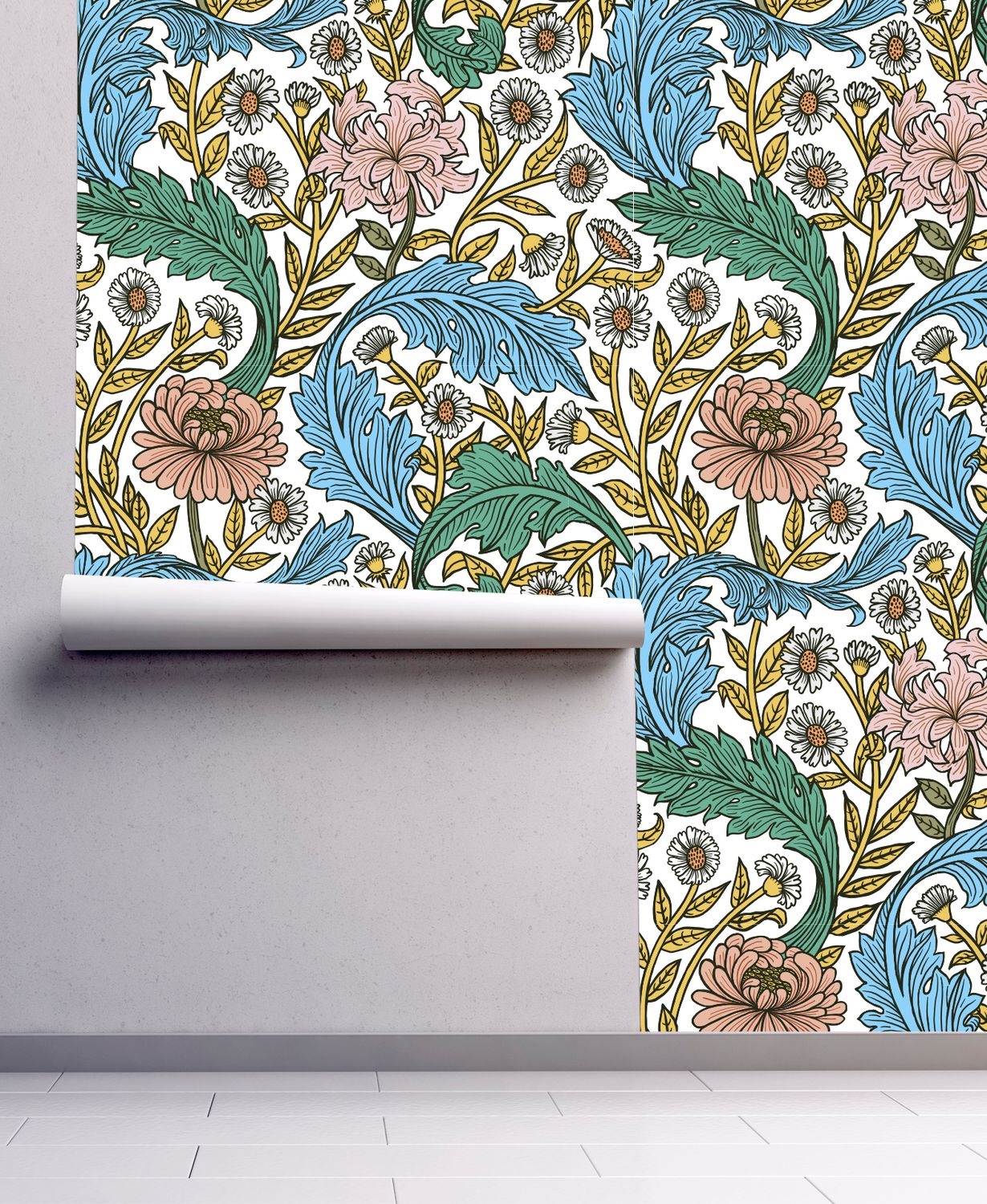 Floral Symphony Wallpaper