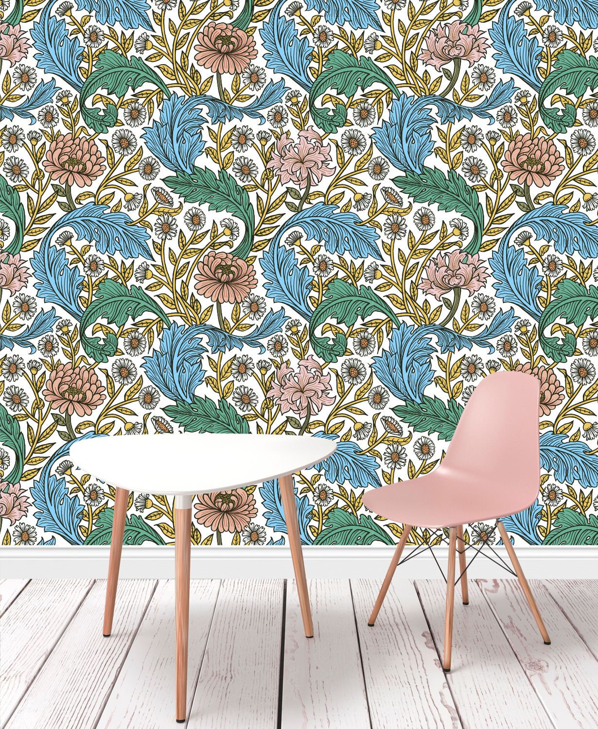 Floral Symphony Wallpaper
