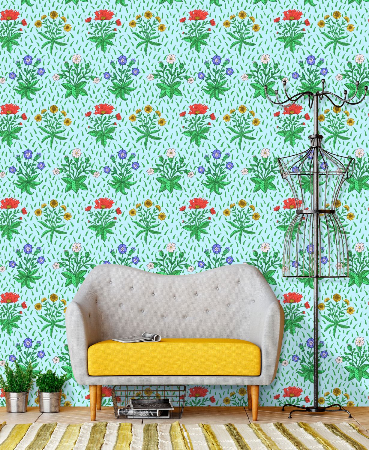 Millefleur Garden Wallpaper