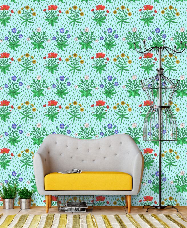 Millefleur Garden Wallpaper