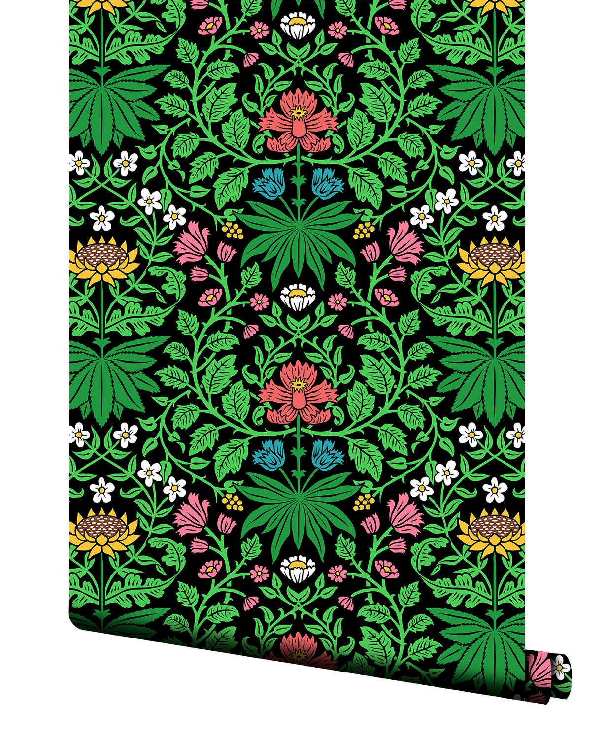 Flowers and Vines Wallpaper