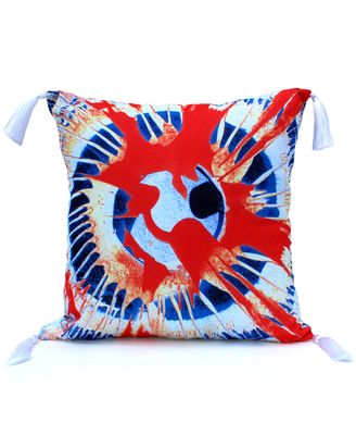 Front of Spin Art Throw Pillow