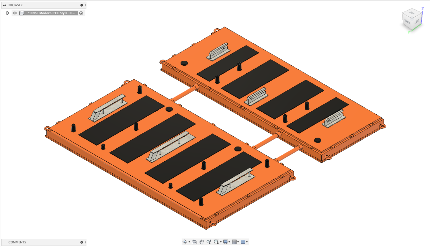 S Scale BNSF PTC Locomotive Antenna Style 3
