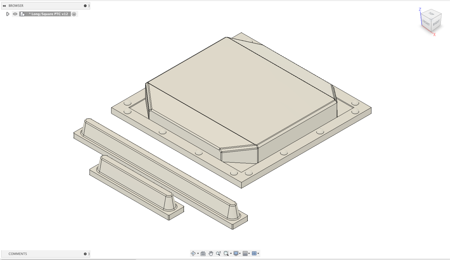 Z Scale PTC Locomotive Antenna Box Style