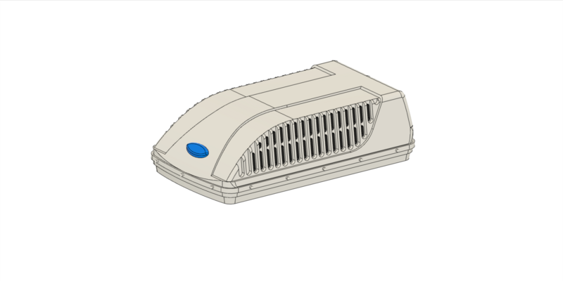 Z Scale RV Air Conditioner Unit, Carrier Style