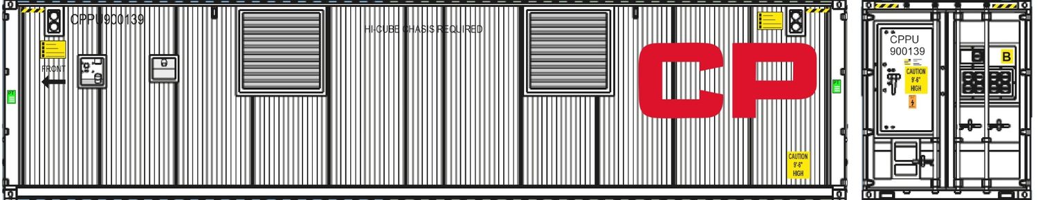 HO CP 40&#39; Genset Container Version 3