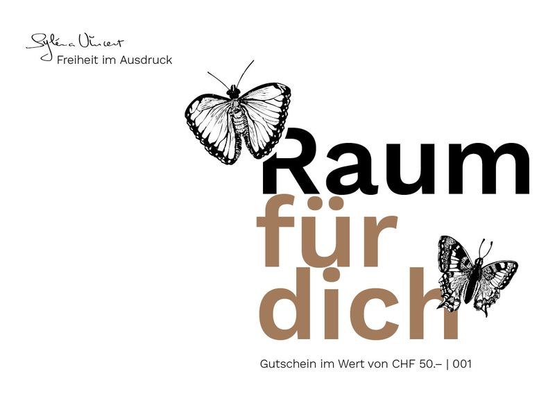 Gutschein "Raum für dich" im Wert von CHF 50.–