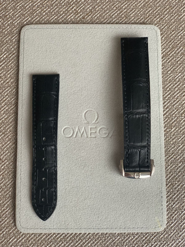 OMEGA CORREA DE CUERO RELOJ