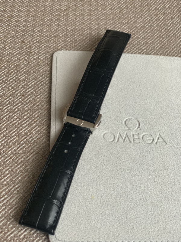 OMEGA CORREA DE CUERO RELOJ