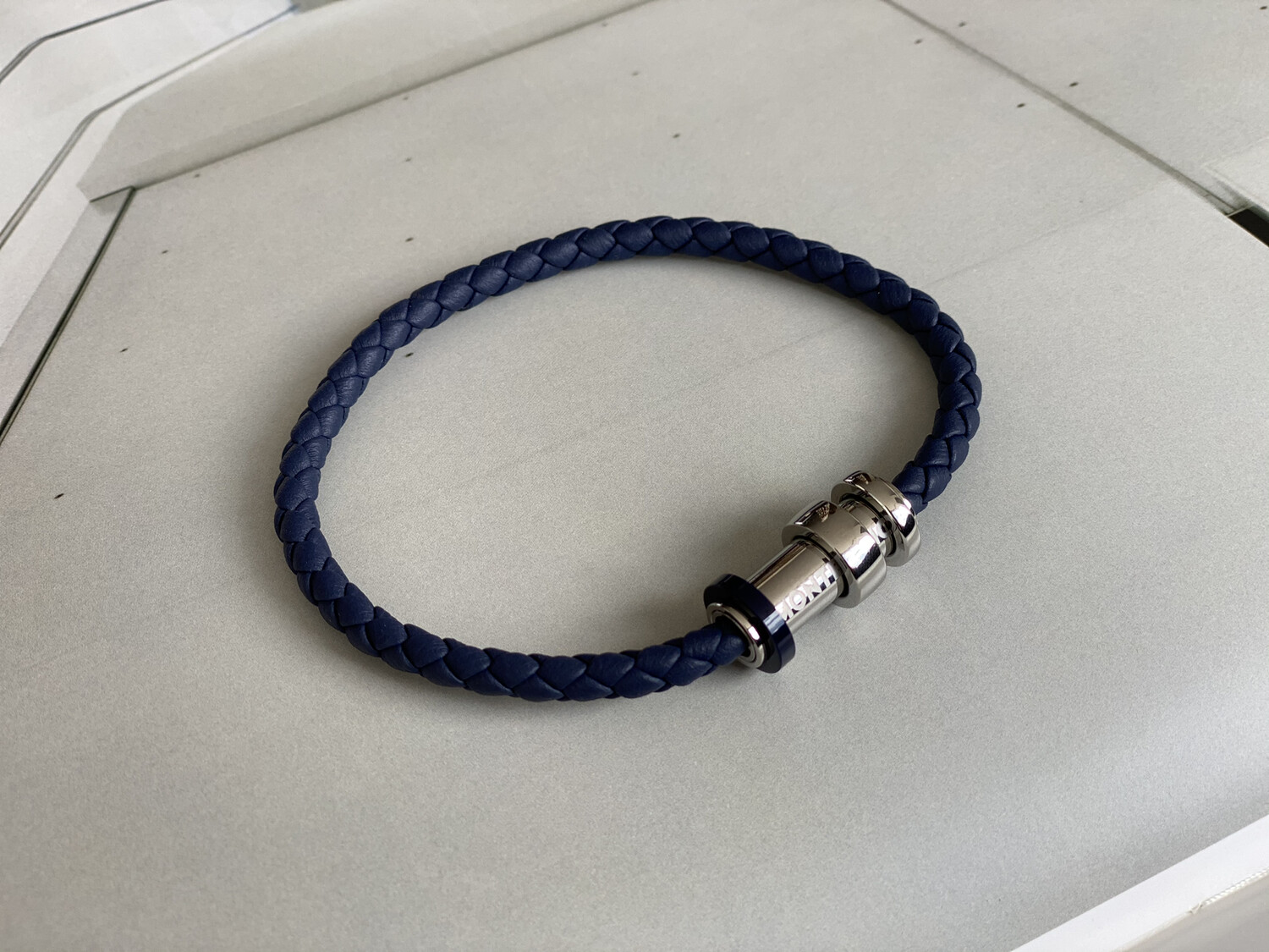 PULSERA MONTBLANC STEEL / LEATHER