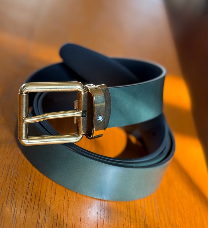 CINTURÓN MONTBLANC UNISEX - LEATHER BELT REVERSIBLE 30MM