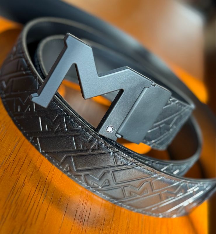 CINTURÓN MONTBLANC M - LEATHER BELT 35MM