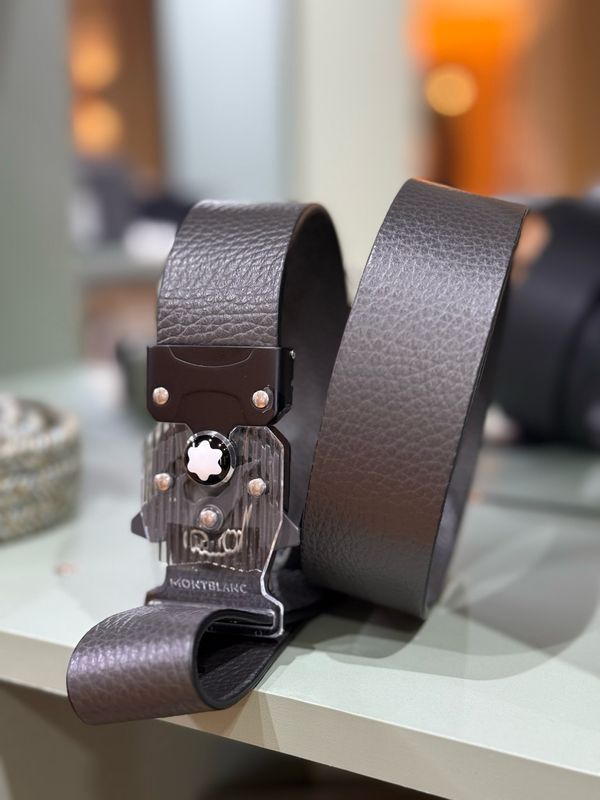 CINTURÓN MONTBLANC - LEATHER BELT 35MM