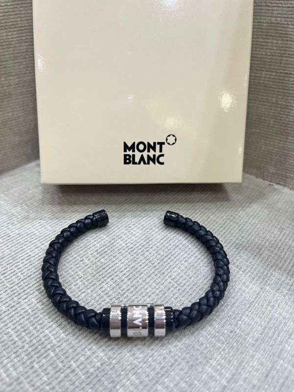 PULSERA MONTBLANC LEATHER / STEEL