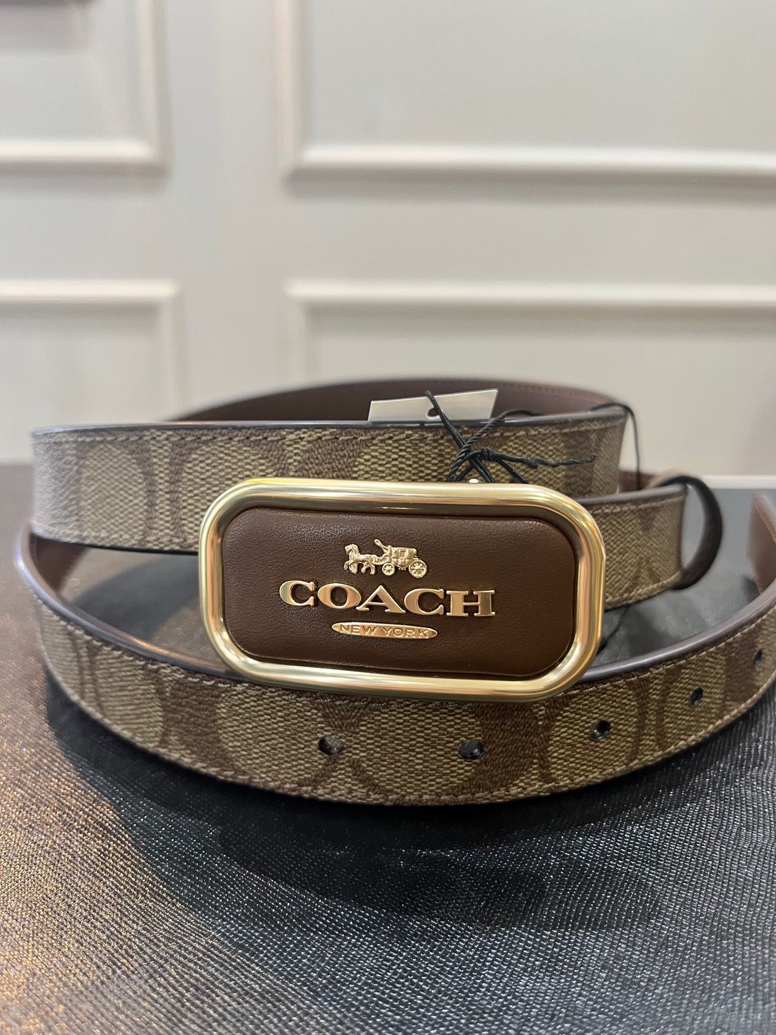 CINTURÓN COACH REVERSIBLE