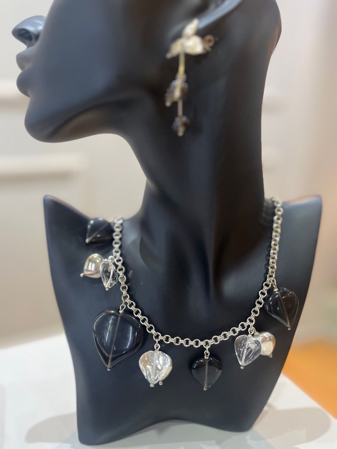 JUEGO COLLAR / ARETES PLATA