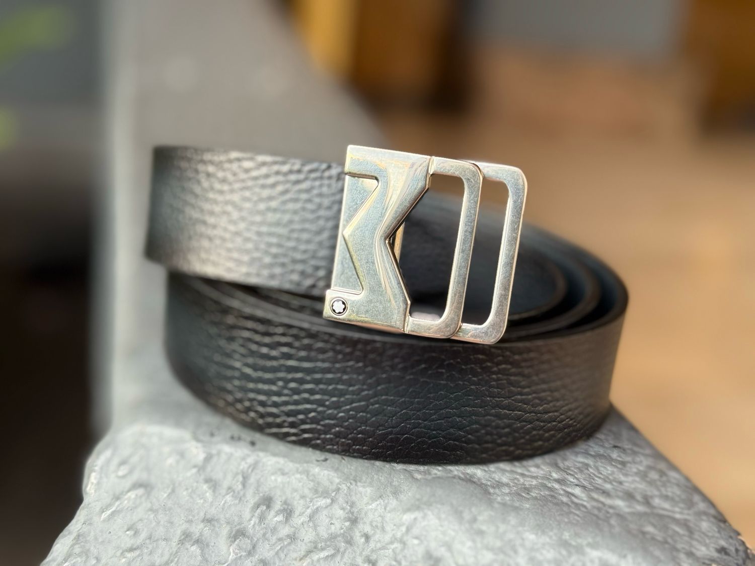 CINTURÓN MONTBLANC - LEATHER BELT REVERSIBLE 35MM