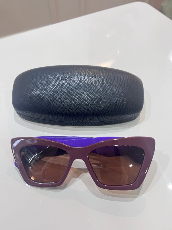 GAFAS FERRAGAMO CAT EYE BURGUNDY