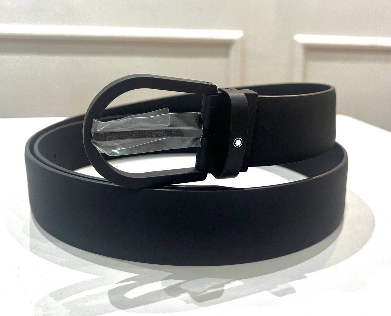 CINTURÓN MONTBLANC - BLACK FINISH 35MM