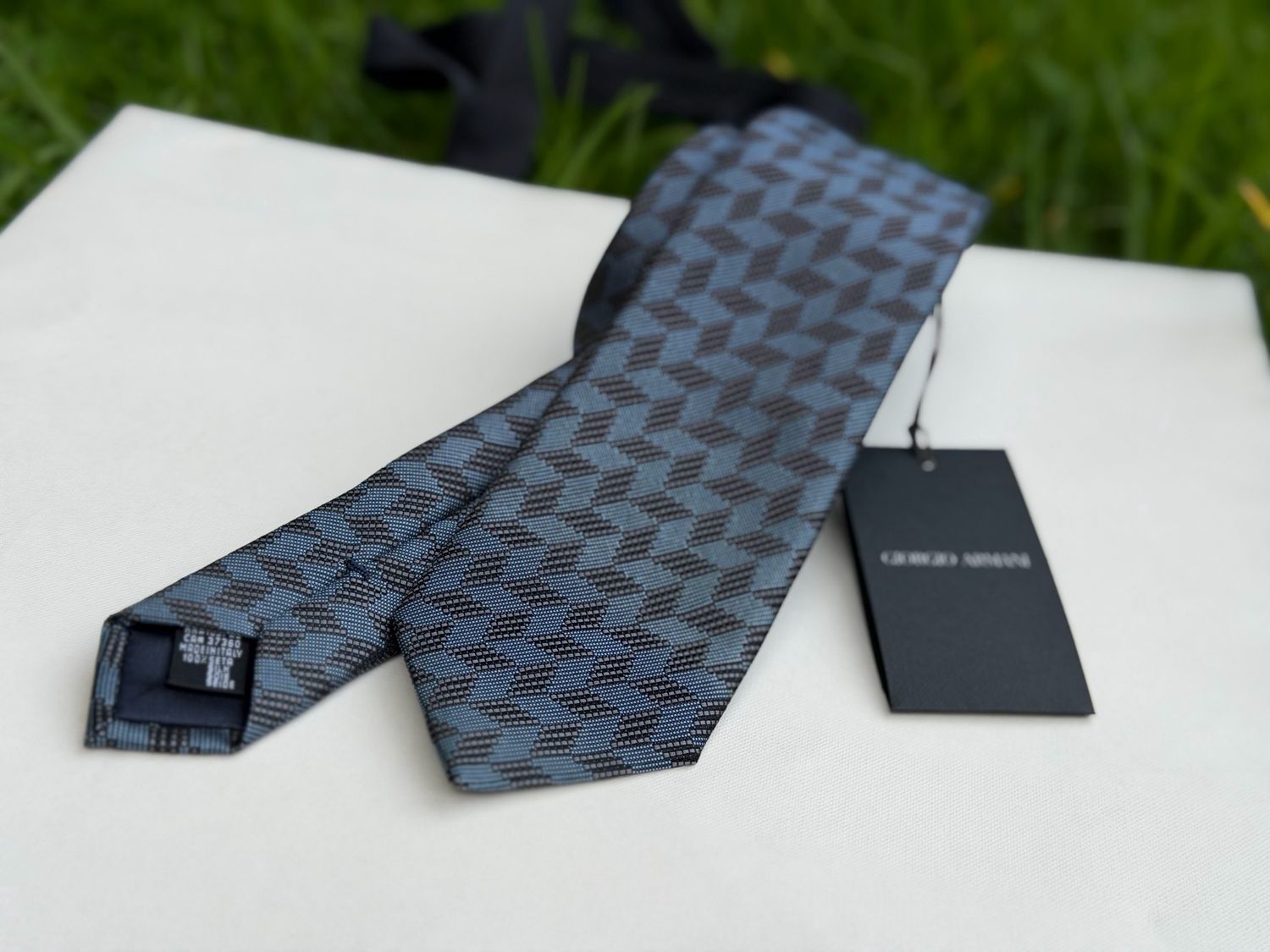 GIORGIO ARMANI SILK PATTERN TIE / CORBATA