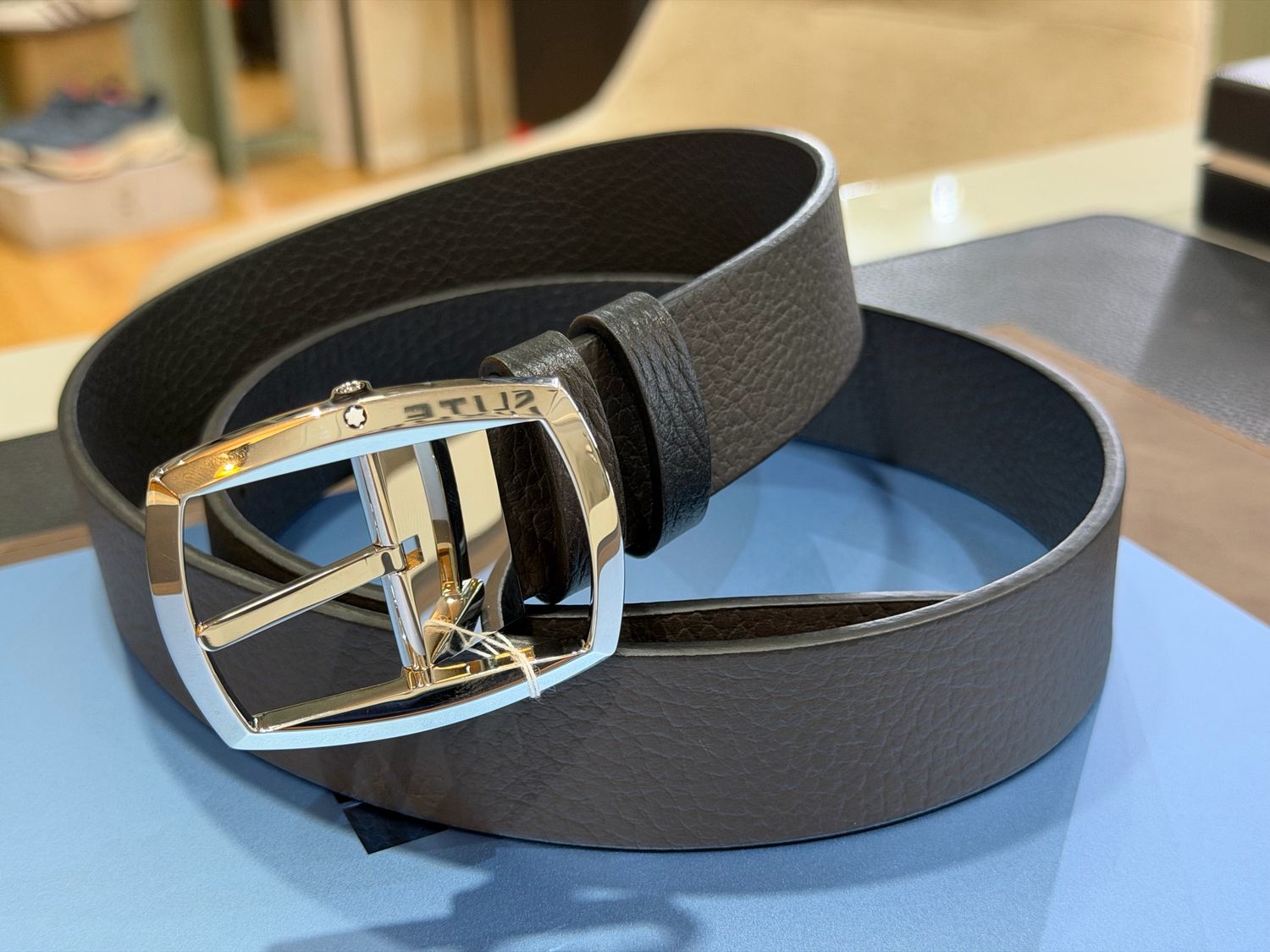 CINTURÓN MONTBLANC - LEATHER BELT REVERSIBLE 35MM