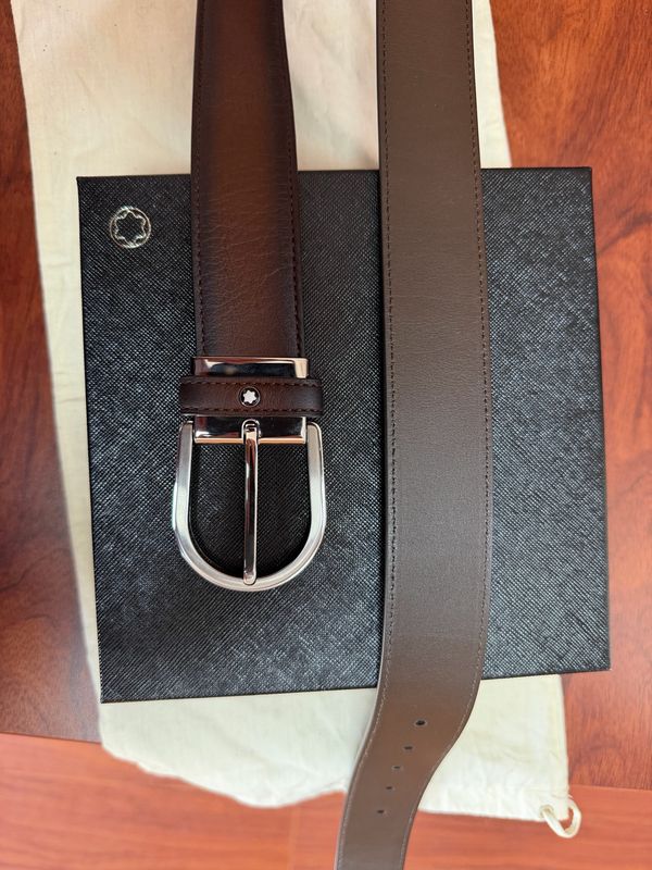 CINTURÓN MONTBLANC - LEATHER SFUMATO REVERSIBLE