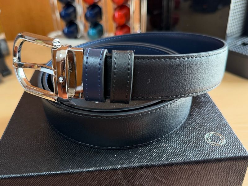 CINTURÓN MONTBLANC - LEATHER BELT REVERSIBLE 30MM