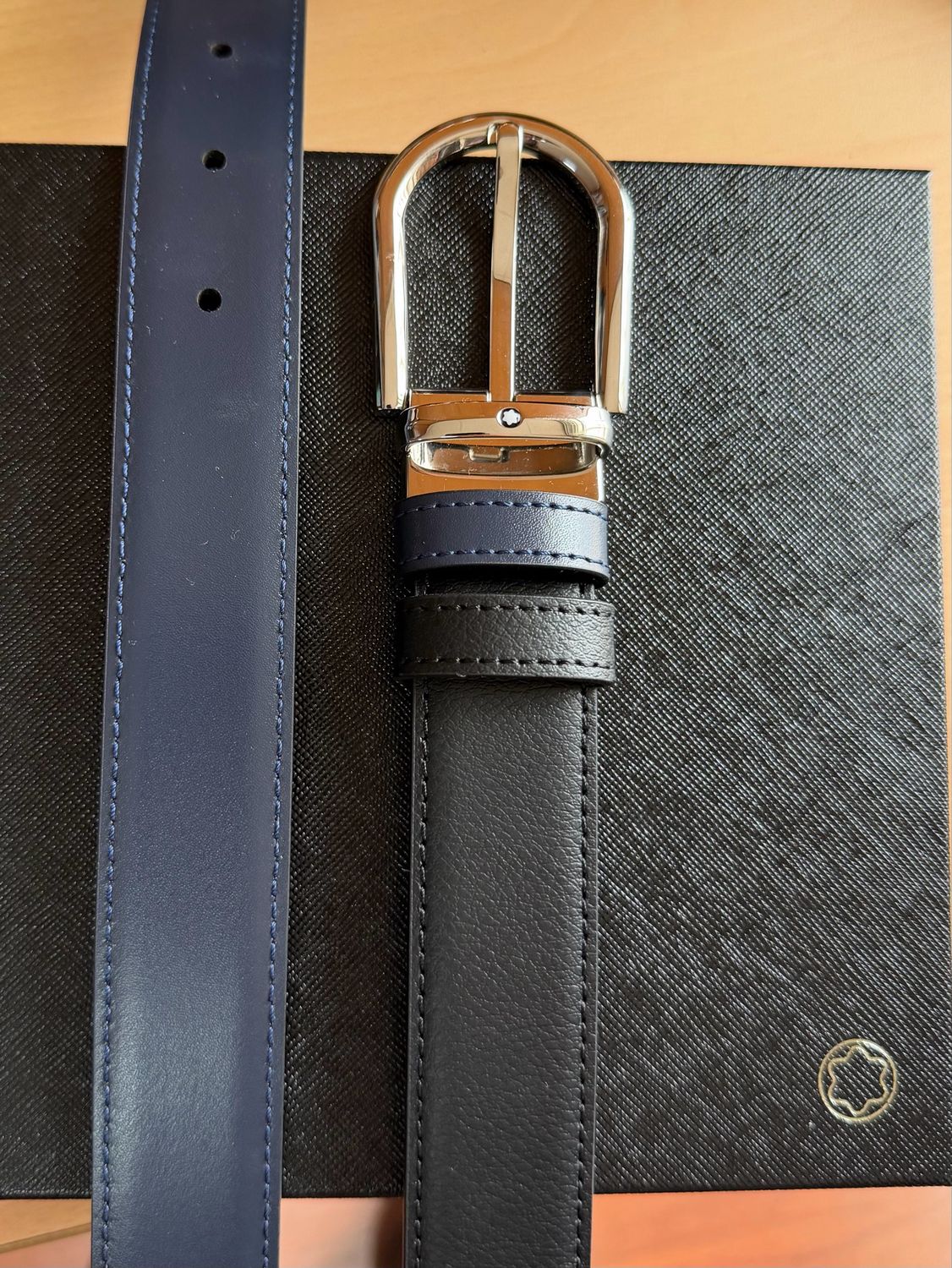 CINTURÓN MONTBLANC - LEATHER BELT REVERSIBLE 30MM