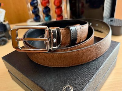 CINTURÓN MONTBLANC - LEATHER BELT REVERSIBLE 30MM
