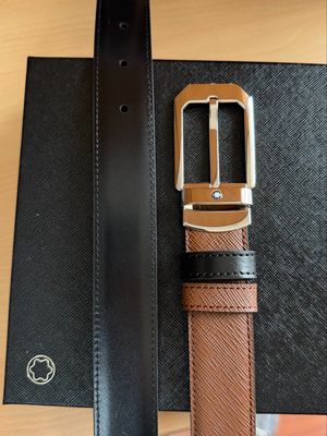 CINTURÓN MONTBLANC - LEATHER BELT REVERSIBLE 30MM