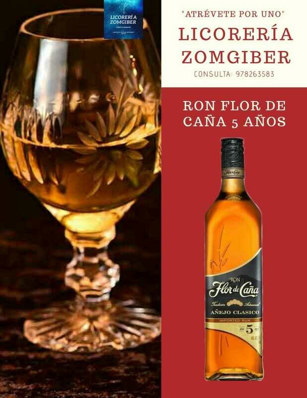 RON FLOR DE CAÑA 5 AÑOS