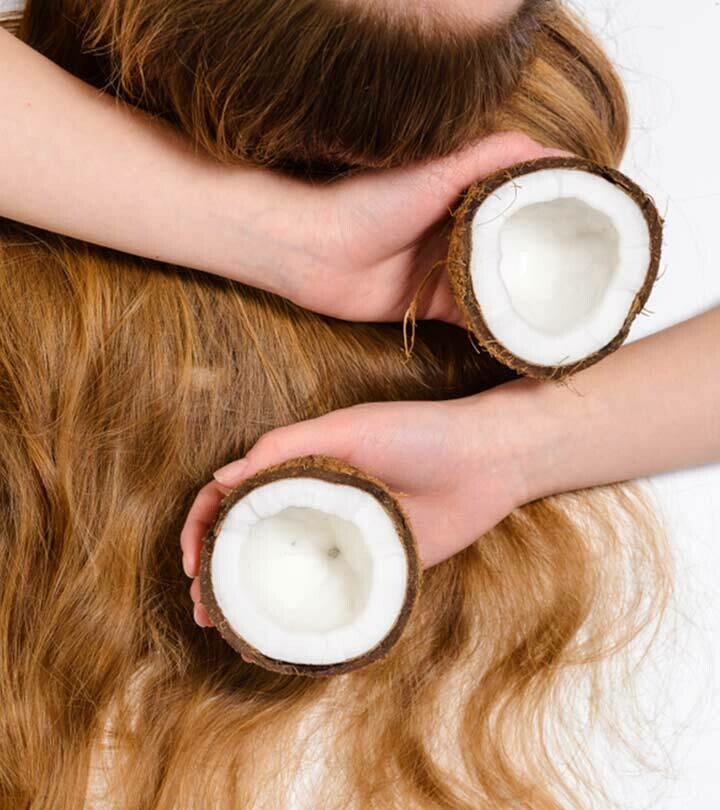 Coconut oil before coloring hair