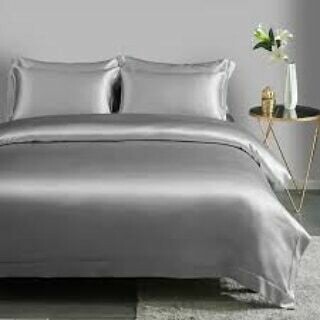 Silk Bedsheets And Duvet,with 2 pillow cases